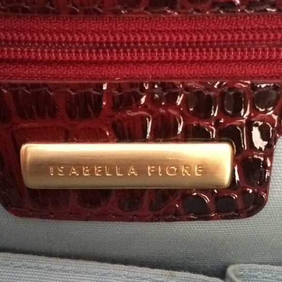 Isabella Fiore Red Leather Satchel ✨Hard to find!✨ - Picture 6 of 7
